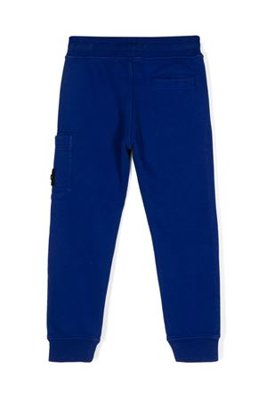 pantalone in cotone blu STONE ISLAND KIDS | 811661520V0022